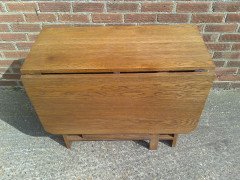 Liberty & Co. Voysey Style, an English Arts & Crafts Oak Drop Leaf Dining Table - Thumbnail 4