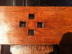 Wylie & Lochhead Attri. a Pair of Glasgow School Arts & Crafts Oak Dining Chairs - Thumbnail 5