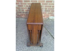 A Quality Drop Leaf Victorian Oak Dining Table - Thumbnail 9
