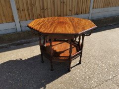 George Faulkner Armitage. an Aesthetic Movement Octagonal Mahogany Center Table - Thumbnail 2