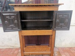English Arts & Crafts, Craftsman- Made Court Cupboard with Blacksmith Handle - Thumbnail 6