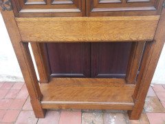 English Arts & Crafts, Craftsman- Made Court Cupboard with Blacksmith Handle - Thumbnail 12