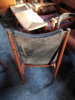Gio Ponti, Attri, 12 Mid-Century Modern Teak Dining Chairs with Brass Fittings - Thumbnail 5