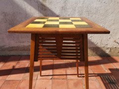 Liberty & Co, an Arts & Crafts Side Table with Green & Yellow Tiles to the Top - Thumbnail 2