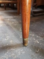 Gio Ponti, Attri, 12 Mid-Century Modern Teak Dining Chairs with Brass Fittings - Thumbnail 11