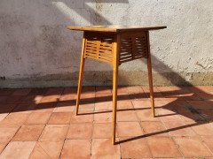 Liberty & Co, an Arts & Crafts Side Table with Green & Yellow Tiles to the Top - Thumbnail 3