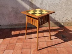 Liberty & Co, an Arts & Crafts Side Table with Green & Yellow Tiles to the Top - Thumbnail 4