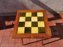 Liberty & Co, an Arts & Crafts Side Table with Green & Yellow Tiles to the Top - Thumbnail 5