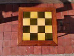 Liberty & Co, an Arts & Crafts Side Table with Green & Yellow Tiles to the Top - Thumbnail 6