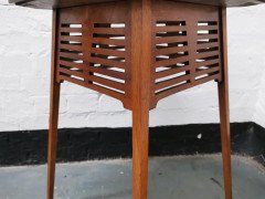 Liberty & Co, an Arts & Crafts Side Table with Green & Yellow Tiles to the Top - Thumbnail 7