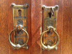 E. W. Godwin Style Of, an Anglo- Japanese Walnut Double Armoire Wardrobe Compactum - Thumbnail 5