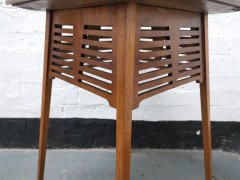 Liberty & Co, an Arts & Crafts Side Table with Green & Yellow Tiles to the Top - Thumbnail 9