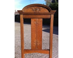 Wylie & Lochhead, Set of Four Arts & Crafts Oak Dining Chairs with Leather Seats - Thumbnail 8