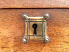 E. W. Godwin Style Of, an Anglo- Japanese Walnut Double Armoire Wardrobe Compactum - Thumbnail 9