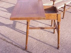 William Birch for Liberty & Co., An Arts & Crafts Oak Fold Over Card Table - Thumbnail 3