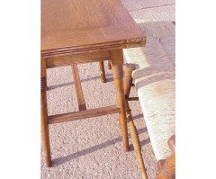 William Birch for Liberty & Co. an Arts & Crafts Oak Fold over Card Table - Thumbnail 4