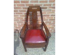 Pair of Arts & Crafts Jugendstil Mahogany Armchairs by Peter Behrens - Thumbnail 3