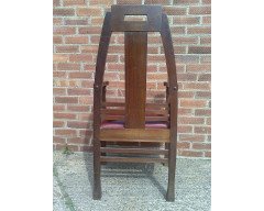 Pair of Arts & Crafts Jugendstil Mahogany Armchairs by Peter Behrens - Thumbnail 9
