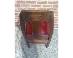 Pair of Arts & Crafts Jugendstil Mahogany Armchairs by Peter Behrens - Thumbnail 11