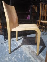 Riccardo Blumer for Alias, Laleggera 42 X Stacking Maple Chairs with Steel Trolleys - Thumbnail 12