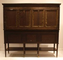E W Godwin, for Collinson & Lock. An Anglo-Japanese Walnut & Glazed Side Cabinet - Thumbnail 8