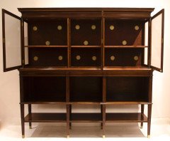 E W Godwin, for Collinson & Lock. An Anglo-Japanese Walnut & Glazed Side Cabinet - Thumbnail 3