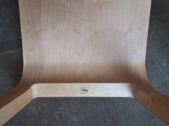 Riccardo Blumer for Alias, Laleggera 42 X Stacking Maple Chairs with Steel Trolleys - Thumbnail 20