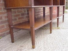 E W Godwin, for Collinson & Lock. An Anglo-Japanese Walnut & Glazed Side Cabinet - Thumbnail 7