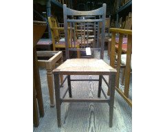 Shapland & Petter Attr, a Set of Four Simple Arts & Crafts Rush Seated Chairs - Thumbnail 2