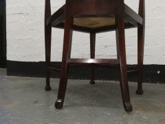 G M Ellwood for J S Henry, an English Art Nouveau Armchair with Stylized Inlays - Thumbnail 8