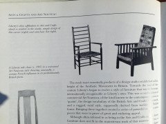 Liberty & Co Arts & Crafts Low Ladder Back Armchair with Rush Seat - Thumbnail 2