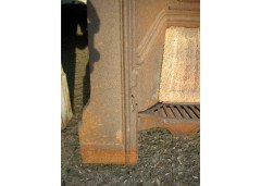 CFA Voysey Attributed, an Arts and Crafts Cast Iron Fireplace with Simple Heart - Thumbnail 2