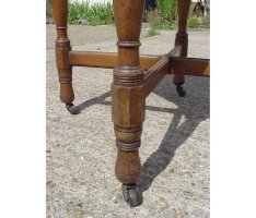 Bruce Talbert Attributed,. Gothic Revival Oak Side Table With Upper Drawer - Thumbnail 9