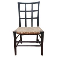 Liberty And Co. An English Beech Rush Seated Lattice Back Children's Chair - Thumbnail 1