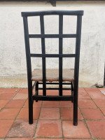 Liberty And Co. An English Beech Rush Seated Lattice Back Children's Chair - Thumbnail 8