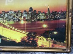 Bay Bridge, San Francisco a Large Printed Glass Illuminated Backlit Picture - Thumbnail 4