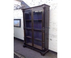 Dr C Dresser Attr. Aesthetic Movement Incised, Gilded & Ebonized Display Cabinet - Thumbnail 3