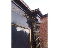 Dr. C. Dresser, attributed. Aesthetic Movement Incised, Gilded & Ebonized Display Cabinet - Thumbnail 6