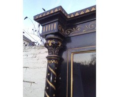 Dr C Dresser Attr. Aesthetic Movement Incised, Gilded & Ebonized Display Cabinet - Thumbnail 8