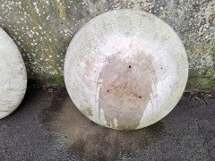 Willy Guhl for Eternit, 2 Pairs Mid- Century Modern Concrete Garden Dish Planters - Thumbnail 8