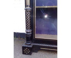 Dr C Dresser Attr. Aesthetic Movement Incised, Gilded & Ebonized Display Cabinet - Thumbnail 14