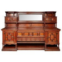 Bruce Talbert for Gillows. Aesthetic Movement Exhibition Quality Oak Sideboard. - Thumbnail 1