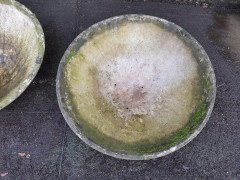 Willy Guhl for Eternit, 2 Pairs Mid- Century Modern Concrete Garden Dish Planters - Thumbnail 19