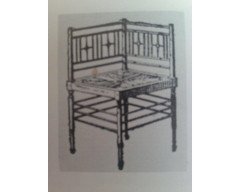 Liberty & Co. Aesthetic Movement ebonized corner armchair from the Argyll suite - Thumbnail 1