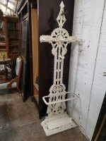 Falkirk, Style of Dr C Dresser, Aesthetic Movement Painted Cast Iron Stick Stand - Thumbnail 2