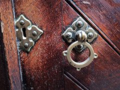John Pollard Seddon attr, Gothic Revival Oak Sideboard, Minton Shakespeare Tiles - Thumbnail 11