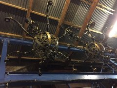 Spital & Clarke, Birmingham 3 Enormous Arts & Crafts Blacksmith Made Chandeliers - Thumbnail 5