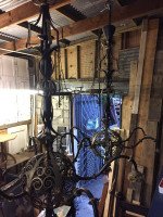 Spital & Clarke, Birmingham 3 Enormous Arts & Crafts Blacksmith Made Chandeliers - Thumbnail 7