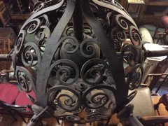 Spital & Clarke, Birmingham 3 Enormous Arts & Crafts Blacksmith Made Chandeliers - Thumbnail 8