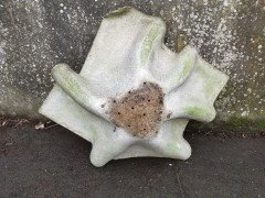 Willy Guhl for Eternit Large Handkerchief Elephant Ear Planter with Loss to Edge - Thumbnail 12